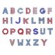 thumbnail image 1 of 26pcs Rhinestones letras Letras de aleación Charm Beads para pulseras de pulsera, 1 of 5