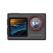 Action Camera 4K 60FPS 30MP with Front LCD and Rear Touchscreen, Underwater Camera 132FT Waterproof with 64GB Card,EIS,5X Zoom, 2.4G Wifi Remote Control,Vlog Cam,Dual Batteries,Mount Kit