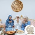 thumbnail image 4 of 2 juegos de decoración de Ramadán Eid Mubarak, decoración de madera de Ramadán, decoración de mesa ligera, regalo de decoración del hogar Mubarak, decoraciones para oraciones de Ramadán, 4 of 5