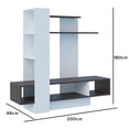 thumbnail image 4 of Mueble de Tv 60" MADIK con Nichos y Repisa blanco/rústico 200x180x48cm Modelo 2543.0008, 4 of 4