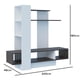 thumbnail image 4 of Mueble de Tv 60" MADIK con Nichos y Repisa blanco/rústico 200x180x48cm Modelo 2543.0008, 4 of 4