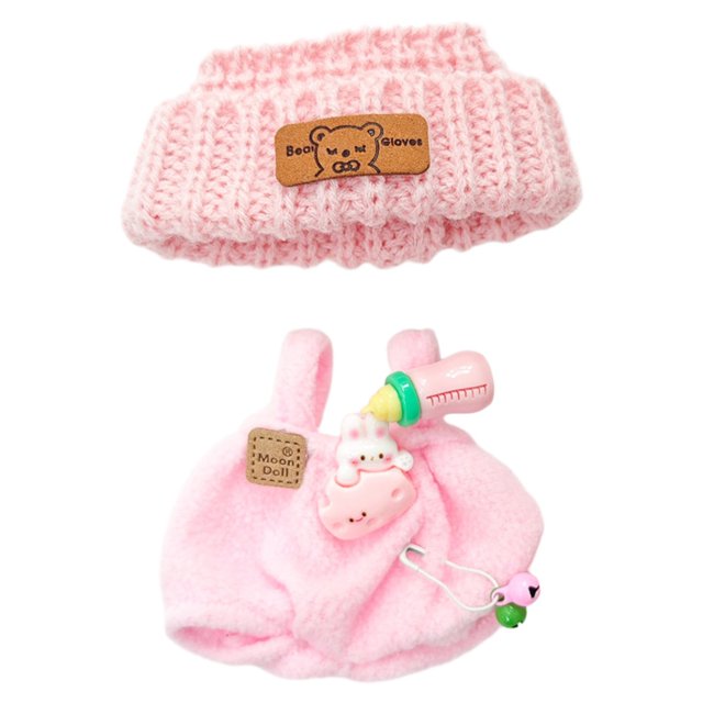 kjfeif Clothes for DOLL Clothes Outfits for Accessories Include Clothes Camera Backpack Small Bottle Pendant Pefect Accessories for DOLL