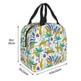 thumbnail image 2 of Pofeuu Summer Leopard Print Lunch Bag Lunch Box Large Capacity Insulated Lunch Bag for Adult, Leakproof Reusable Lunch Tote Bags for Work, 2 of 5