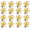 Yellow, variant on 12 count Women Girls 2.36" Hawaiian Hawaii Bohemia Style Plumeria Flower Hair Clips Decoration Hair Barrette Hairpin For Bridal Wedding Party Beach Holiday (Yellow)
