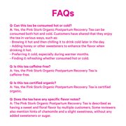 Pink Stork Postpartum Recovery Tea for Women, Chamomile, Organic Red Raspberry Leaf, 15 Sachets