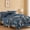 Blue Butterfly&floral, variant on Catami Floral 7-piece Bed in a Bag Queen Comforter Set with Sheets,Green Butterfly&floral