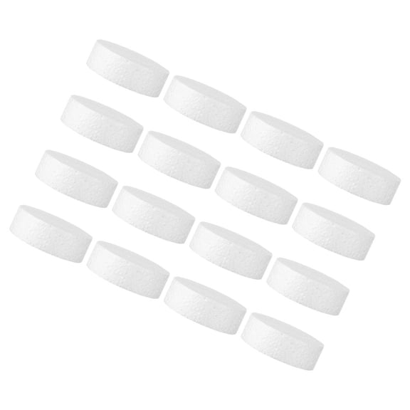 LABRIMP White Foam Rounds for Crafts, 16 Pieces - Round Foam for Projects and Decorations