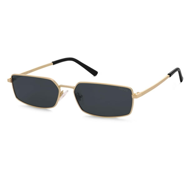 Gafas de Sol SOJOS Rectangulares Polarizadas UV400 Oro/Gris