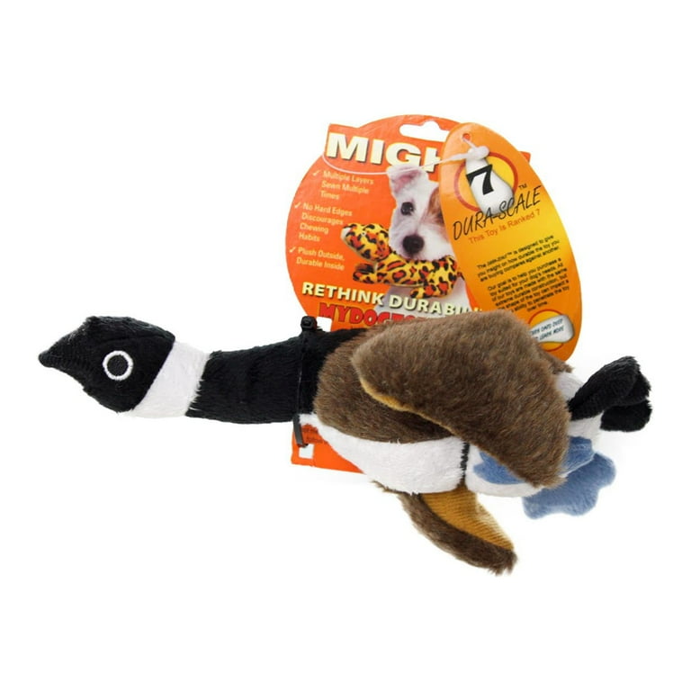 Mighty Jr Nature Duck Durable Plush Dog Toy