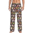 thumbnail image 2 of Kdxio Milk Tea Print Men's Sleep Pajama Pant Lounge Pants with Pockets, 2 of 8