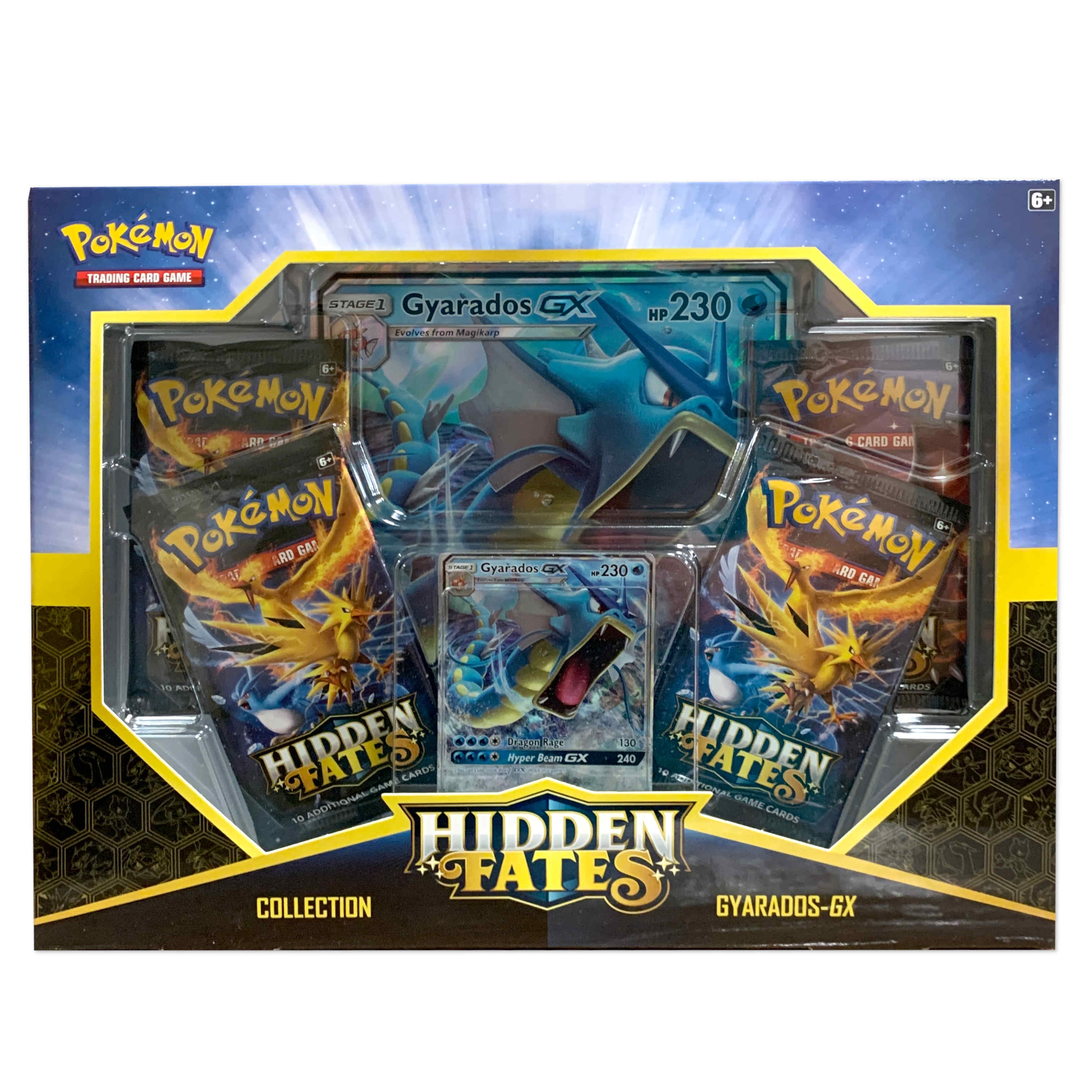 4 2019 Sealed Pokemon Sun & Moon Hidden Fates booster packs 1st Print from 2019! 
