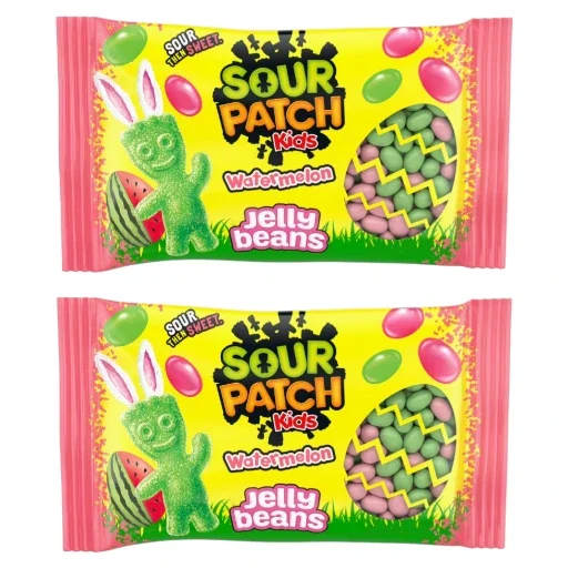 Sour Patch Watermelon Jelly Beans Easter Candy, 2 Pack, 10 oz each