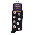 thumbnail image 4 of Men's Fun Baseball Crew Socks, Sock Size 10-13 / Shoe Size 6-12.5, Great Holiday/Birthday Gift, 4 of 4
