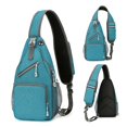 thumbnail image 2 of ibiyuan Crossbody Sling Backpack Adjustable Guitar Strap Outdoor Sling Body Bag, Crossbody Chest Purse Multi-Pocket Travel Single Shoulder Daypack, 2 of 6