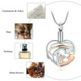 thumbnail image 3 of Crystal Heart Urn Necklace for Ashes Cremation Jewelry with Crystal Memorial Jewelry Gifts for Women for Mom /Mother/Grandmum/Son/Daughter, 3 of 7