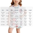 thumbnail image 4 of oelaio Girls Summer Outfits Cute Flower Printed 2 Piece Clothes Short Sleeve T-Shirts and Elastic Waist Shorts Kids Casual Lounge Pajama Sets White 2 Years, 4 of 7