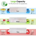 thumbnail image 4 of YSTIANN 7 - Day Weekly Pill Organizer with AM/PM Compartments – Travel - Friendly Daily Medication Case, Easy - Open Design with Double Protection for Pills, Vitamins & Fish Oils, （Transparent）, 4 of 7