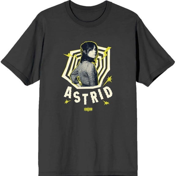 Beetlejuice Beetlejuice Astrid Charcoal Men's Crew Neck Short Sleeve Tee-Medium