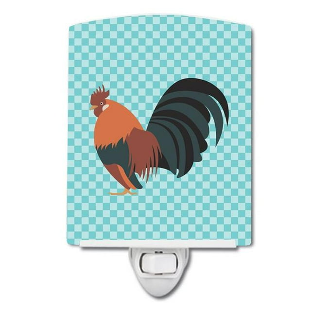 Carolines Treasures BB8010CNL Dutch Bantam Chicken Blue Check Ceramic Night Light