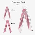 thumbnail image 2 of Sikiie Glittering Pink Bathtub Neck Scarf Printed Scarves Head for Women'S Fashion Satin Scarfs For Bag Hair for Dating, Travel, 2 of 6