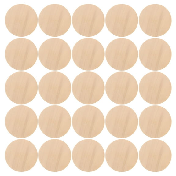UPKOCH Natural Wood Slices for Crafts 50pcs Round Wooden Discs for 1In