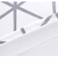 thumbnail image 5 of DriftAway Raymond Geometric Triangle Trellis Pattern Lined Thermal Insulated Blackout Grommet Energy Saving Window Curtains 2 Layers 2 Panels, 52" x 63" Soft, White and Gray, 5 of 6