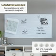 thumbnail image 3 of ECR4Kids MessageStor Dry-Erase Glass Board and Magnets, Office Essentials, White Waves, 3 of 9