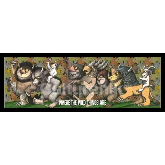 Where The Wild Things Are King Max Laminated & Framed Poster (36 X 12)