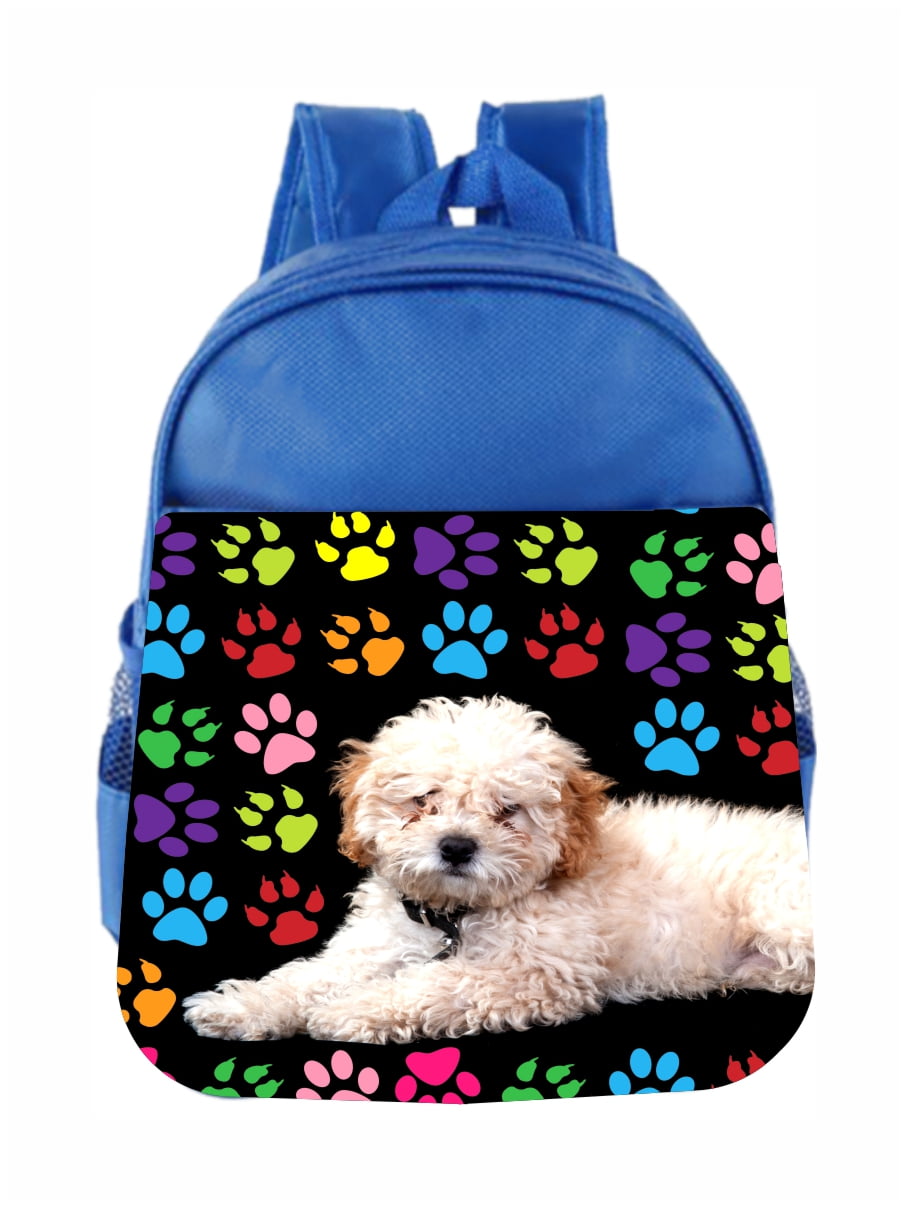 Accessory Avenue Toddler Bag Dog Poodle Pawprints Toddler School Bag