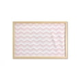 thumbnail image 1 of Chevron Wall Art with Frame, Zigzag Chevron Grunge Pattern in Soft Colors Simplicity Design, Printed Fabric Poster for Bathroom Living Room, 35" x 23", Rose Pale Pink White, by Ambesonne, 1 of 2