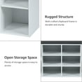 thumbnail image 4 of Gymax Entryway Padded Shoe Storage Bench 10-Cube Organizer Bench Adjustable White, 4 of 9