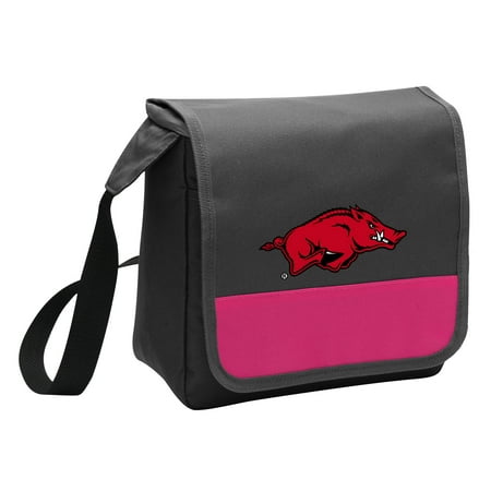 Arkansas Girl - University of Arkansas Lunch Bag for Girls or Women Stylish OFFICIAL Arkansas Razorbacks Lunchbox Cooler for School or Office