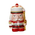 thumbnail image 3 of jicheng Christmas Nutcracker Money Box Cute Sculpture for Decoration Table Festive white red, 3 of 9
