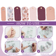 thumbnail image 3 of Pegatinas para uñas, tiras de esmalte de uñas, pegatinas autoadhesivas para decoración de uñas en gel para mujeres y niñas, 3 of 5