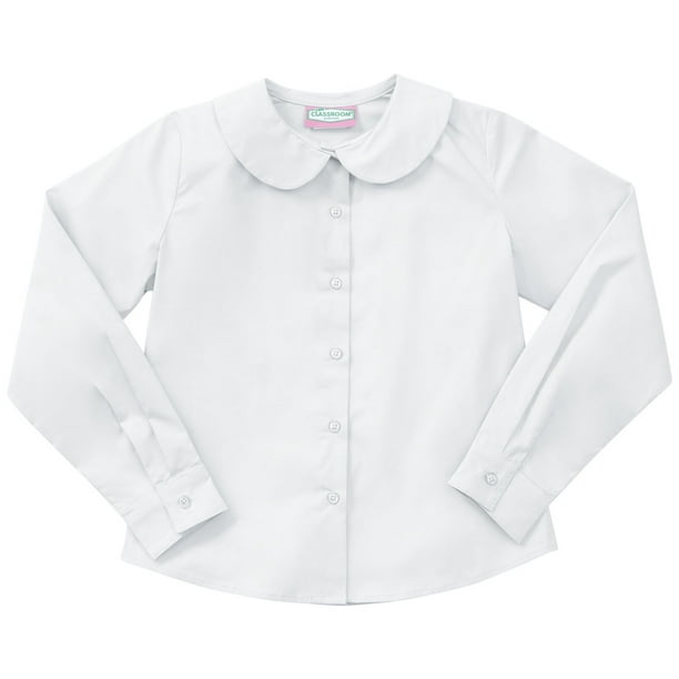 white peter pan blouse