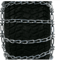 Pair of 2 Link Tire Chains 20x8.00x8, 20x8.0x8, 20x8x8 for MTD, Cub Cadet Lawn Mower, Tractor, Rider Traction