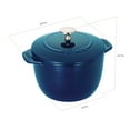 thumbnail image 3 of Staub Cast Iron 1.5-qt Petite French Oven - Dark Blue, 3 of 7