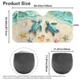 thumbnail image 6 of Yuyamidu Beach Car Windshield Sun Shade Turtle Designs Foldable UV Ray Sun Visor Protector Sunshade to Keep Your Vehicle Cool, 6 of 7