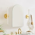 thumbnail image 2 of TEHOME White Frameless Arch Recess & Surface Mount Cabinet with Mirror for Bathroom, 30'' H x 20'' W, 2 of 12