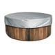 thumbnail image 1 of Cubierta redonda para bañera de hidromasaje, cubierta antipolvo para piscina, cubiertas impermeables para spa al aire libre para bañera/Salu/Spa con mensajes de burbujas, 79 "Dx12 H, gris Sincero Electrónica, 1 of 5