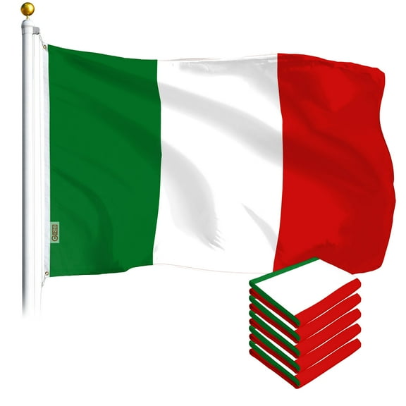 Italy Italian Flag 3x5FT 5-Pack Printed Polyester By G128