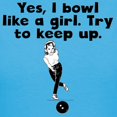 thumbnail image 3 of CafePress - I Bowl Like A Girl T Shirt - Women's Traditional Fit Dark T-Shirt, 3 of 4