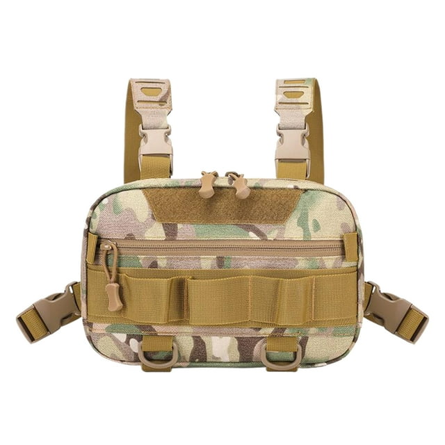 Sac de Poitrine Tactique Imperméable Sac Spacieux et Confortable pour Hommes Sac de Poitrine Tactique Sac de Poitrine pour Hommes Sac Tactique camouflage