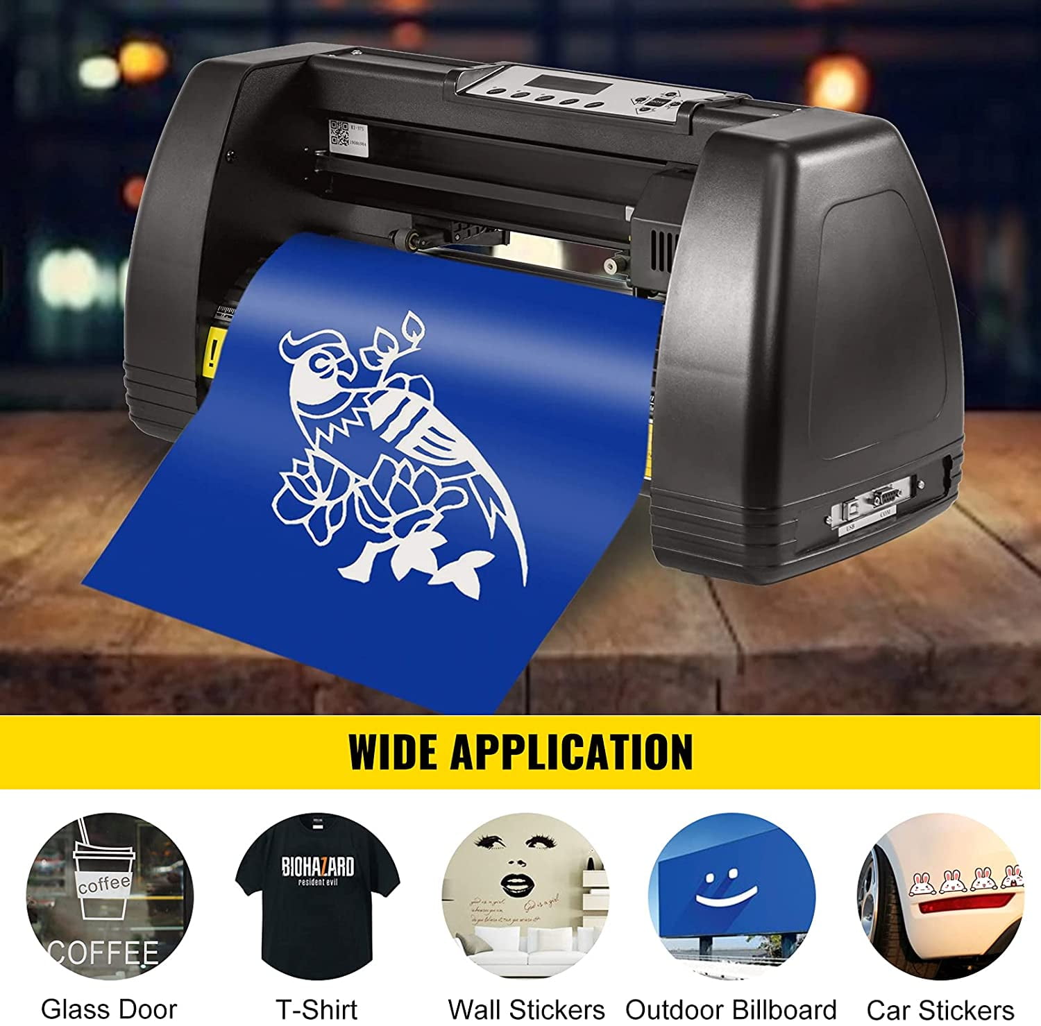 Vinyl Cutter Plotter Machine 14” Software Sign Making Machine 720mm Paper Feed Vinyl Cutter Plotter With Stand (14” 3