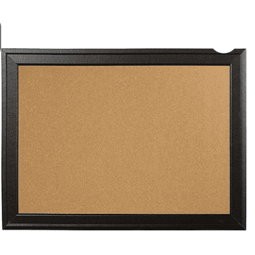17" x 23", Framed Corkboard, Black Frame, D rative Hanging Pin Board, Perfect for Office & Home D r, Home School Message Board or Vision Board (79281)