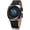 leather black, variant on Men's Creative World Map Watch Classic Earth Moon Sun Rotating Watch Personality Cool Unique Waterproof 30m Watch Silicone/Leather Strap