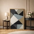 thumbnail image 2 of Framed Canvas Print Geometric Wall Art Abstract Neutral Modern Decorative for Living Room Bedroom - 16"x24" NATURAL, 2 of 8