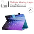 thumbnail image 3 of Allytech Stand Case for Universal 6.5-7.5 inch Tablets, PU Leather Protective Folio Stand Card Slots Wallet Case for Fire 7/ LG G Pad 7.0/Voyager 7 /Android 7/ Zenpad/ Onn 7", Water Droplets, 3 of 5