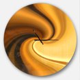 thumbnail image 1 of Designart 'vagues Brunes Texture Courbée' Horloge Murale Moderne, 1 of 6