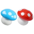 thumbnail image 4 of 2Pcs Office Trash Can Mushroom Shape Red For Office Desk 7.47X7.47X7.47in, 4 of 9